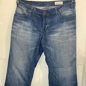 Men’s 1969 Low Rise Denim Blue Jeans, Boot Cut